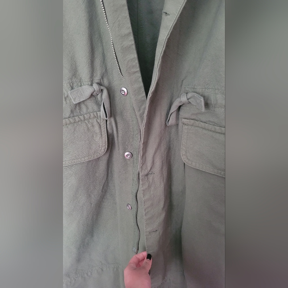 Everlane Green Cotton Coat